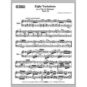 Variations (8) On A Trio By Sussmayr, Woo 76