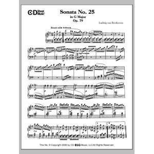 Sonata No. 25 In G Major, Op. 79