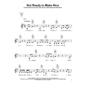 Not Ready To Make Nice