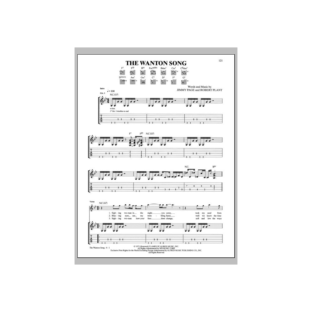 The Wanton Song