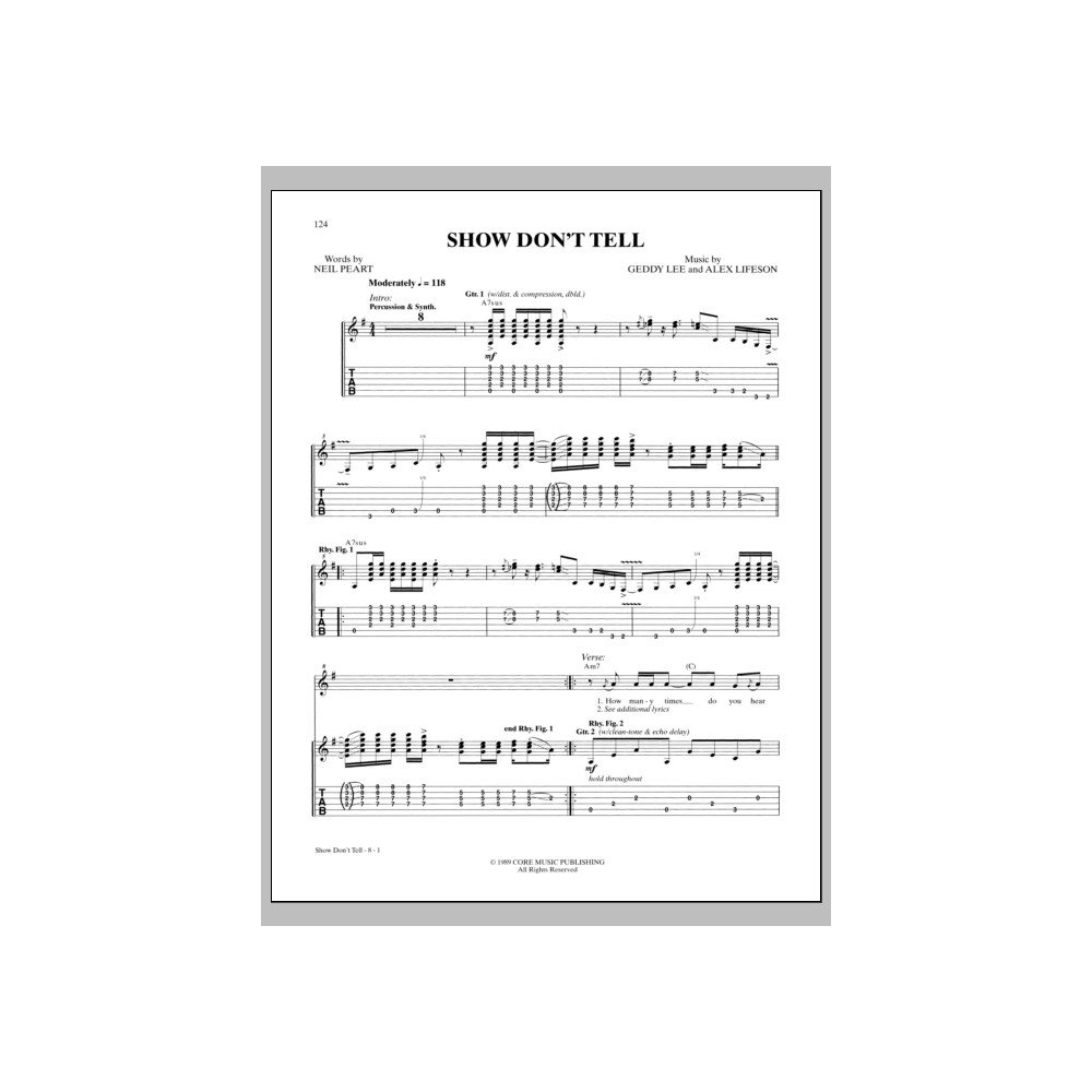 Show Don't Tell