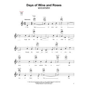 Days Of Wine And Roses