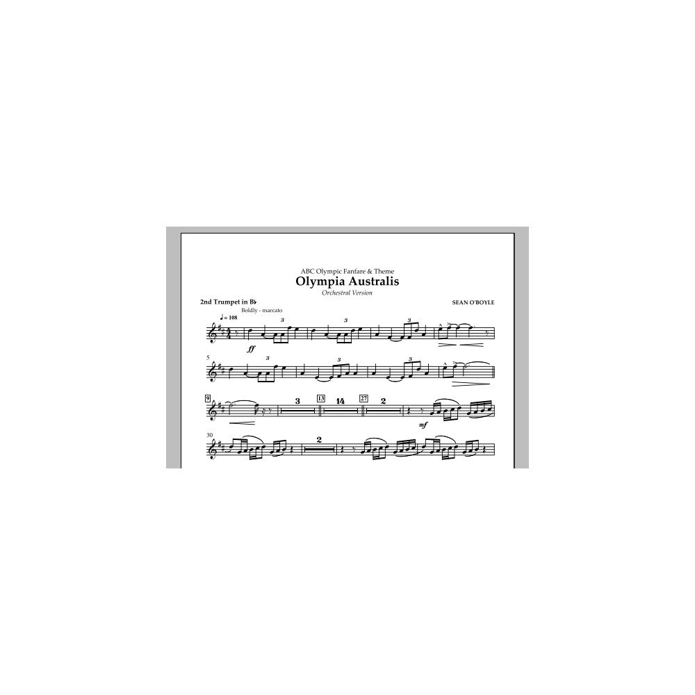 Olympia Australis (Orchestra) - Bb Trumpet 2