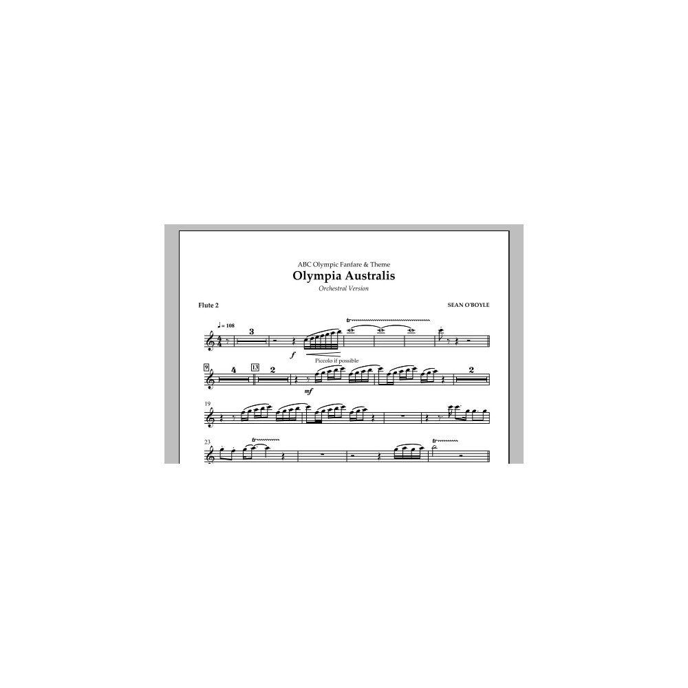 Olympia Australis (Orchestra) - Flute 2