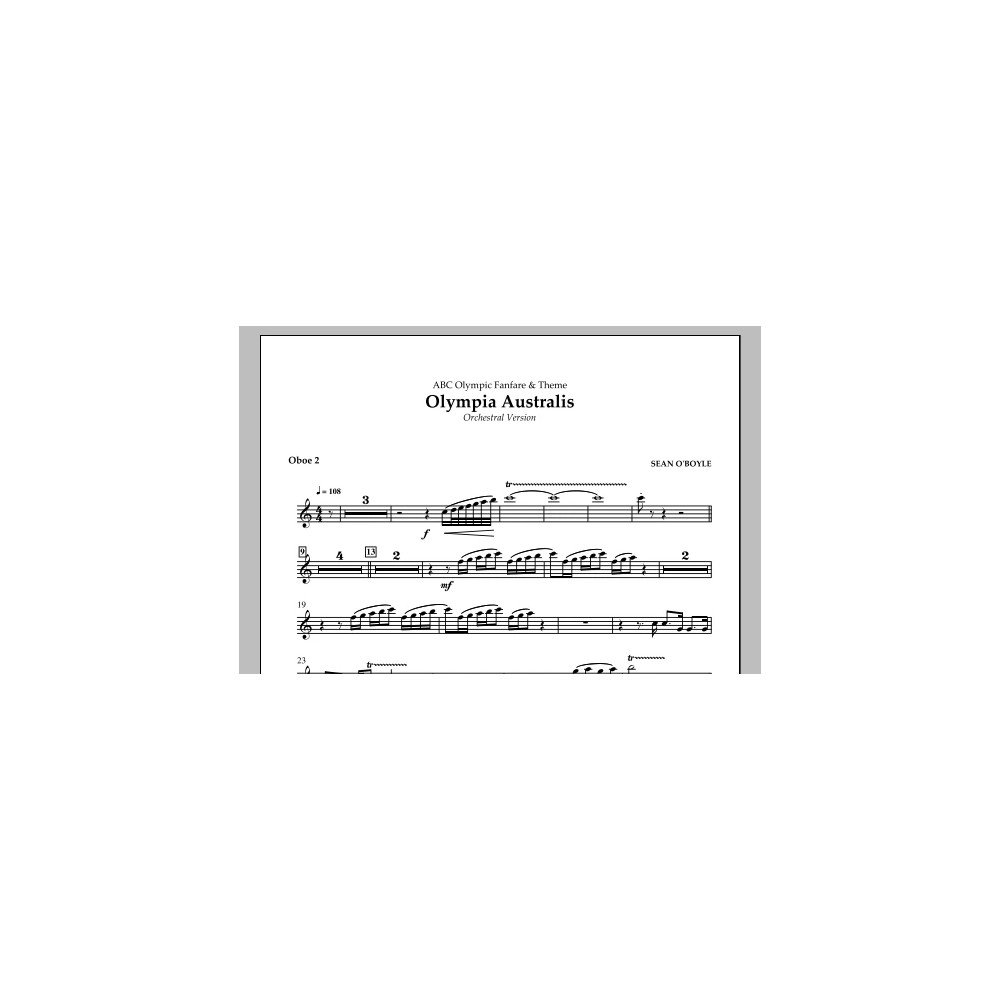 Olympia Australis (Orchestra) - Oboe 2
