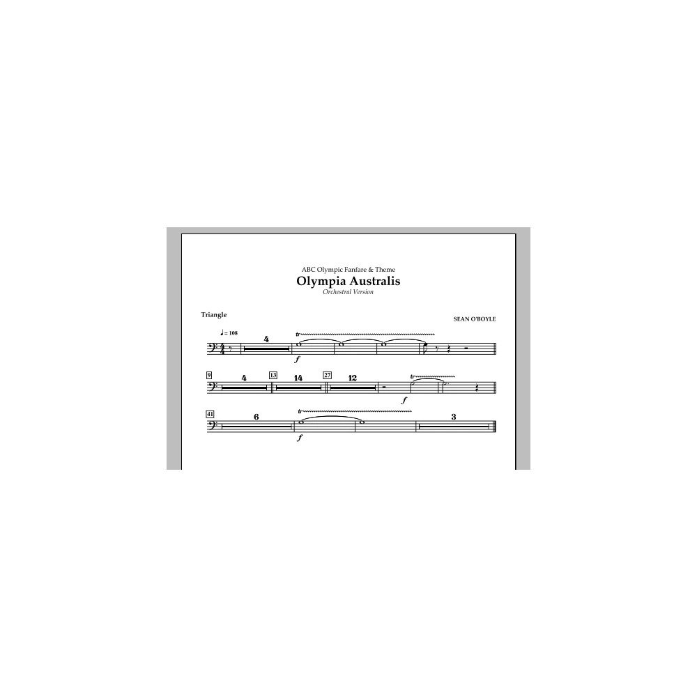 Olympia Australis (Orchestra) - Triangle