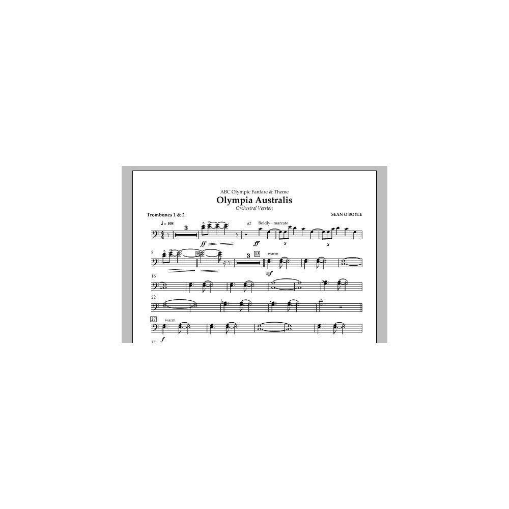 Olympia Australis (Orchestra) - Trombone 1,2