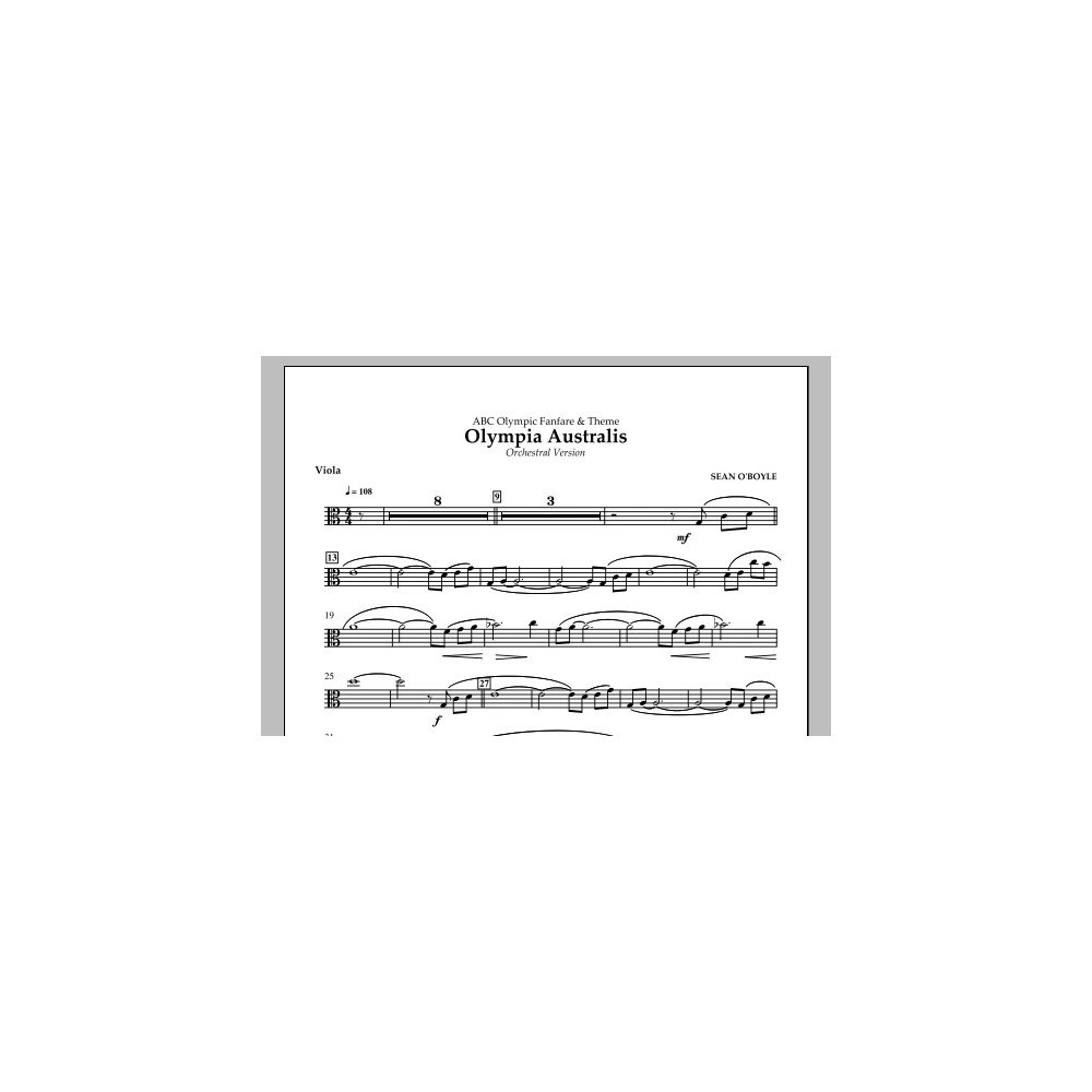 Olympia Australis (Orchestra) - Viola
