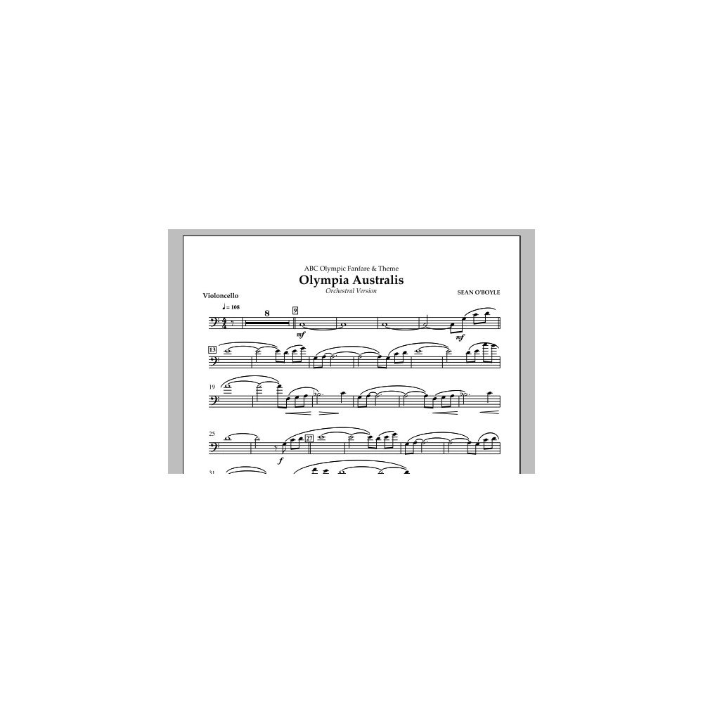 Olympia Australis (Orchestra) - Violoncello