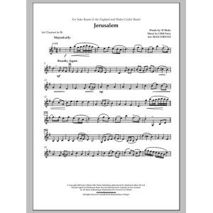 Jerusalem (in key of F) - Bb Clarinet 1