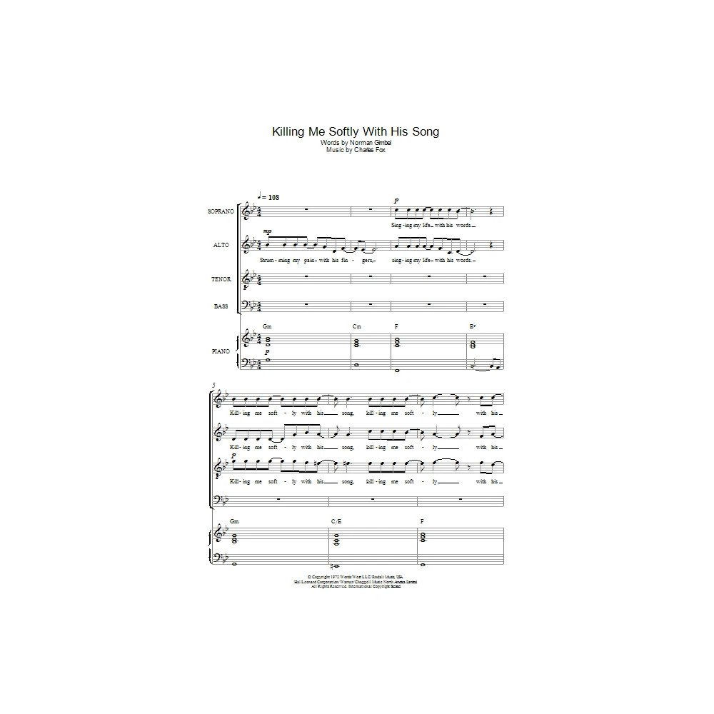 Killing Me Softly With His Song