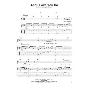 And I Love You So