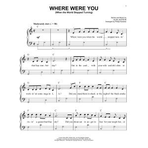 Where Were You (When The World Stopped Turning) (arr. Phillip Keveren)