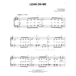 Lean On Me (arr. Phillip Keveren)