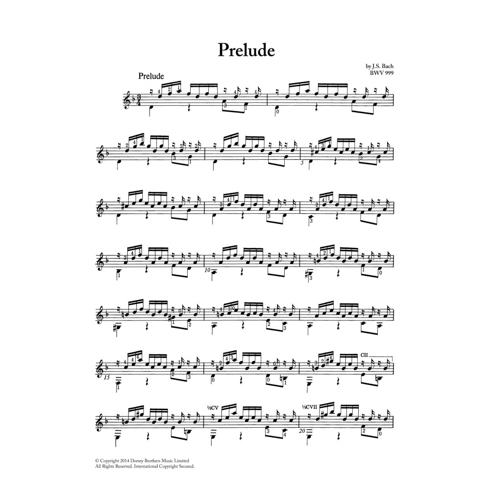 Prelude BWV 999