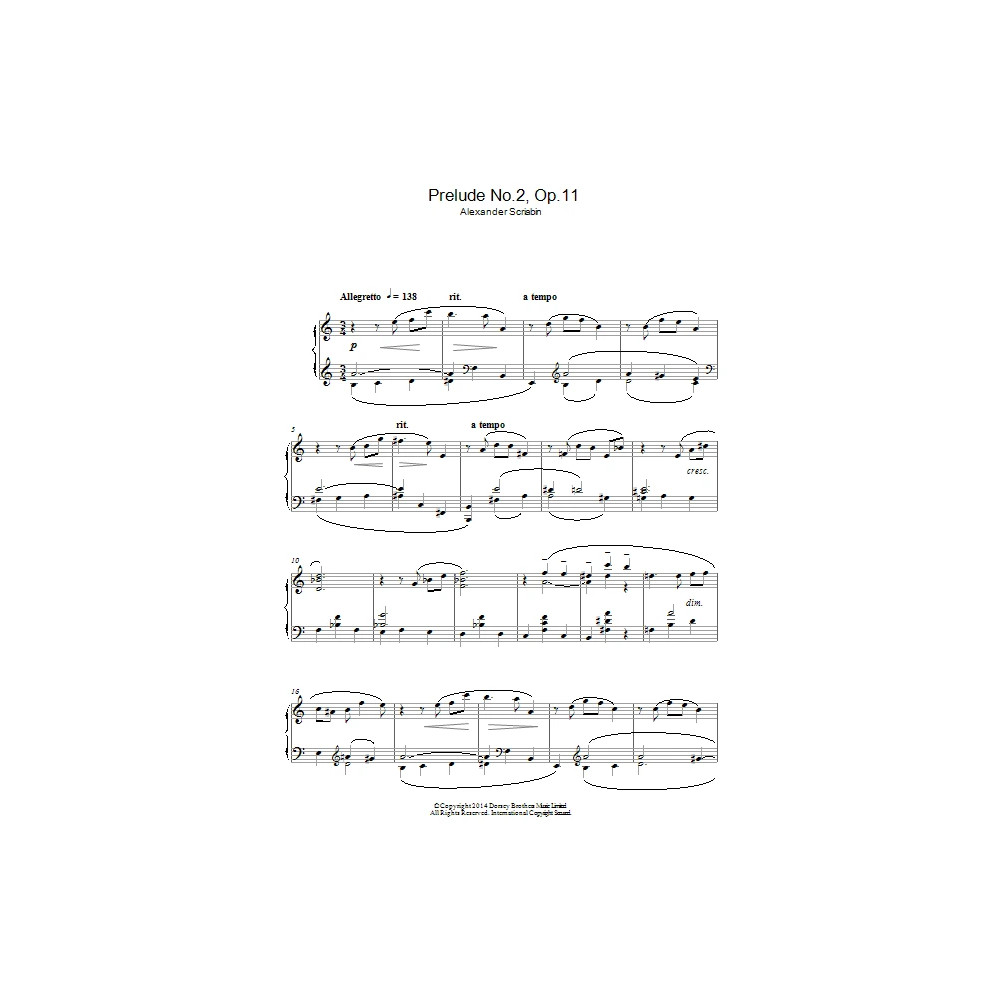 Prelude No.2, Op.11