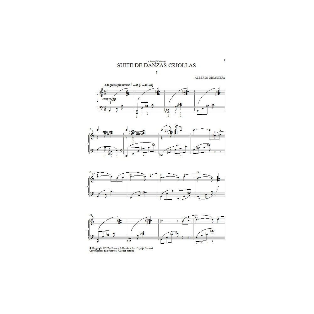 Suite De Danzas Criollas