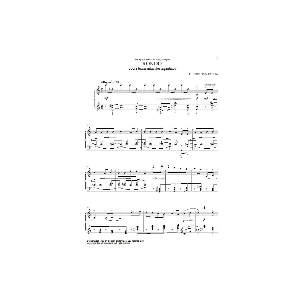 Rondo On Argentine Children''s Folk Tunes