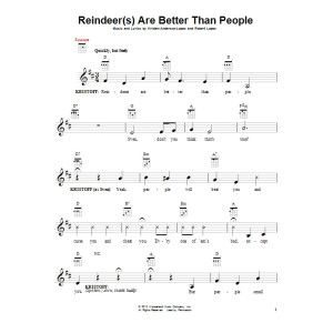 Reindeer(s) Are Better Than People (from Disney's Frozen)