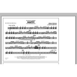 Happy (aus Despicable Me 2) - Multiple Bass Drums