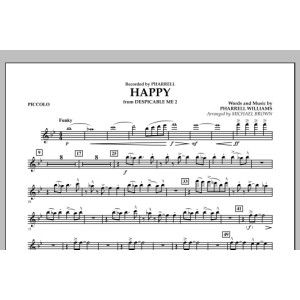 Happy (aus Despicable Me 2) (arr. Michael Brown) - Piccolo
