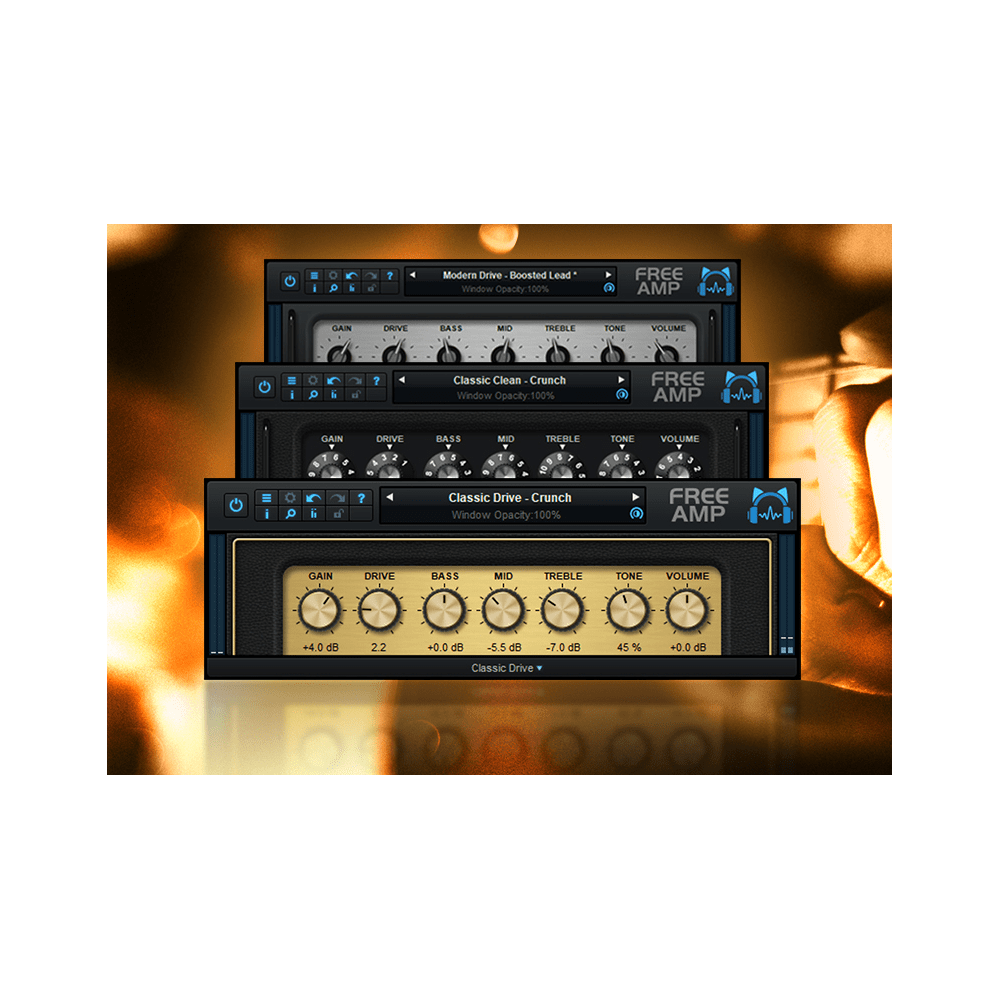 Blue Cat's Free Amp is a powerful and versatile guitar amp simulation plugin. It faithfully emulates the sound and characteristi