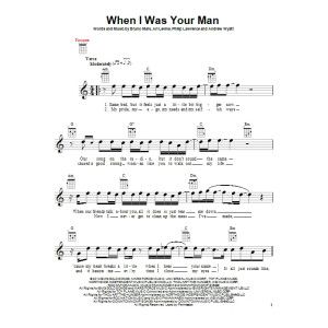 When I Was Your Man
