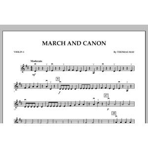 March and Canon - Violin 1