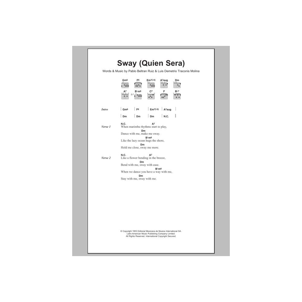 Sway (Quien Sera)