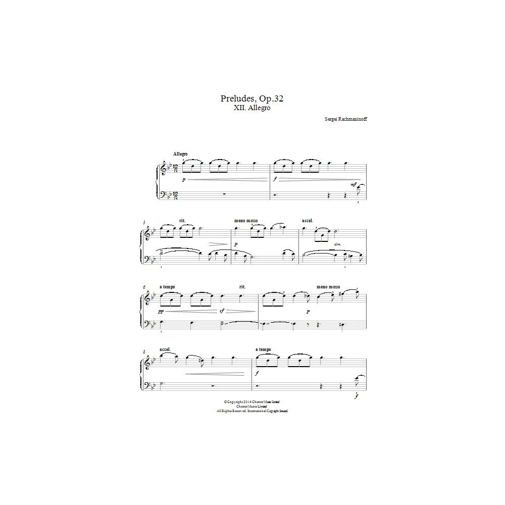 Präludien Op.32, Nr.12 Allegro
