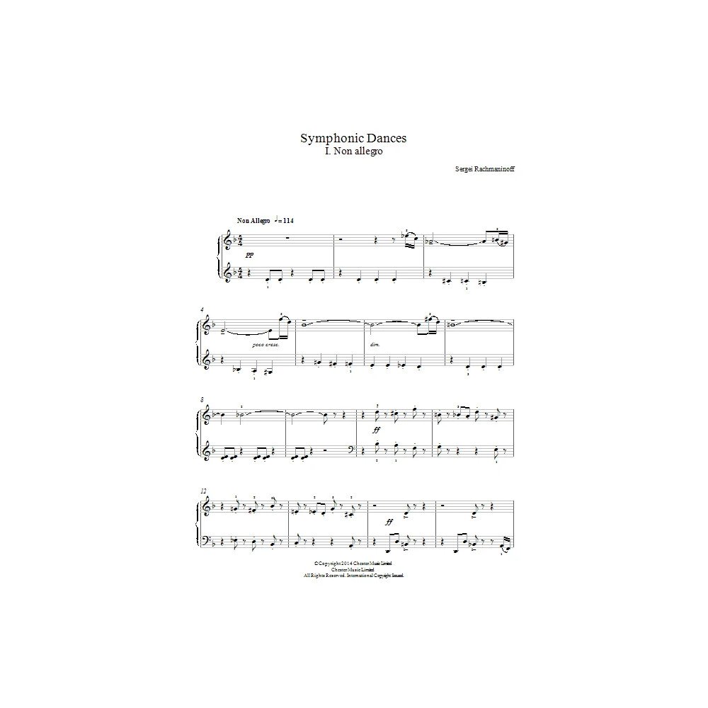 Symphonic Dances - 1st Movement