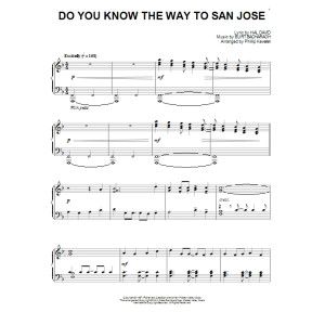 Do You Know The Way To San Jose (arr. Phillip Keveren)