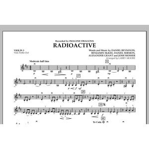 Radioactive - Violin 3 (Viola Treble Clef)