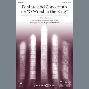 Fanfare und Concertato über "O Worship the King" - Handglocken