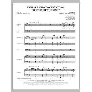 Fanfare and Concertato über "O Worship the King" - Partitur
