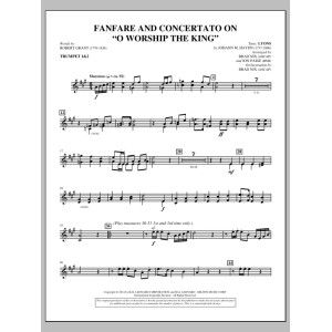 Fanfare und Concertato über "O Worship the King" - Bb-Trompete 1,2