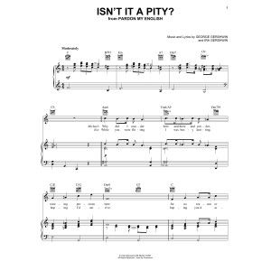 Isn't It A Pity?