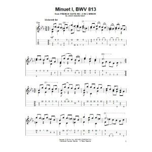 Menuett 1, BWV 813