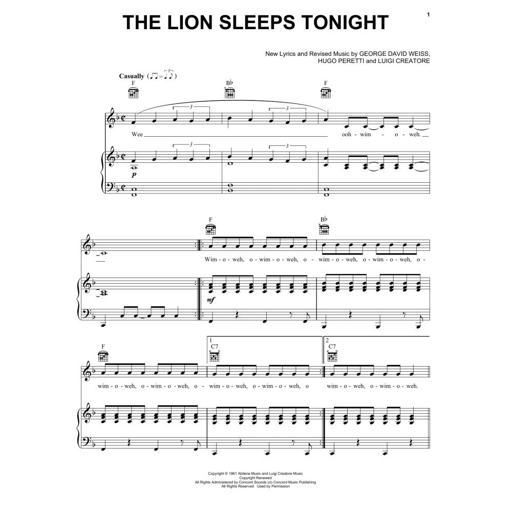 The Lion Sleeps Tonight