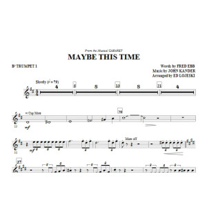 Maybe This Time - Trumpet 1