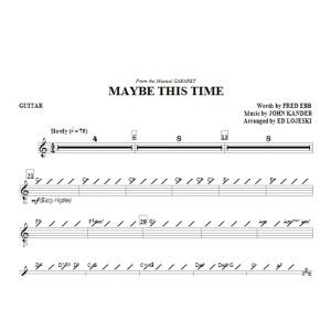 Maybe This Time - Gitarre