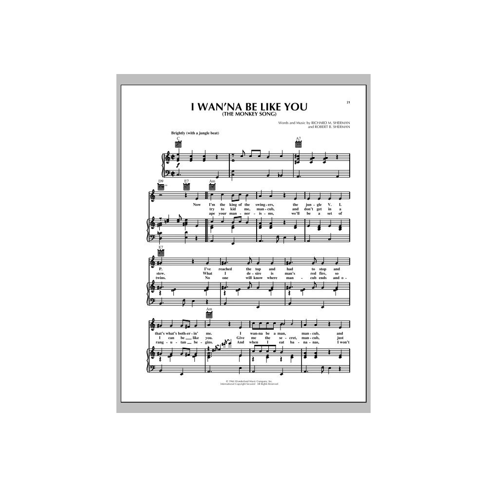 I Wan'na Be Like You (The Monkey Song) (from The Jungle Book)