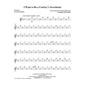 I Want to Be a Cowboy's Sweetheart - Guitar 1