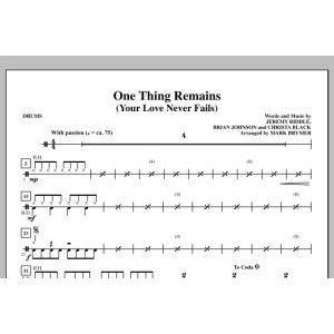 One Thing Remains (Your Love Never Fails) (arr. Mark Brymer) - Drums