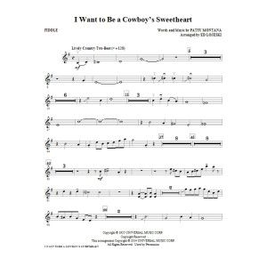 I Want to Be a Cowboy's Sweetheart - Fiddle