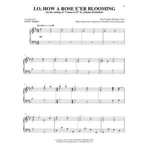 Lo, How A Rose E'er Blooming