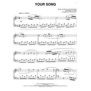 Your Song [Classical version] (arr. Phillip Keveren)