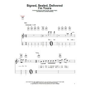 Signed, Sealed, Delivered I''m Yours