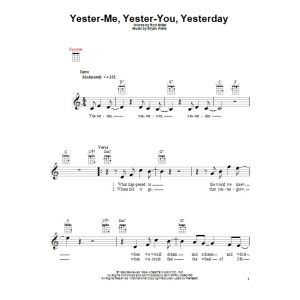 Yester-Me, Yester-You, Yesterday