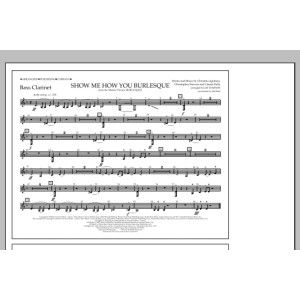 Show Me How You Burlesque - Bass Clarinet